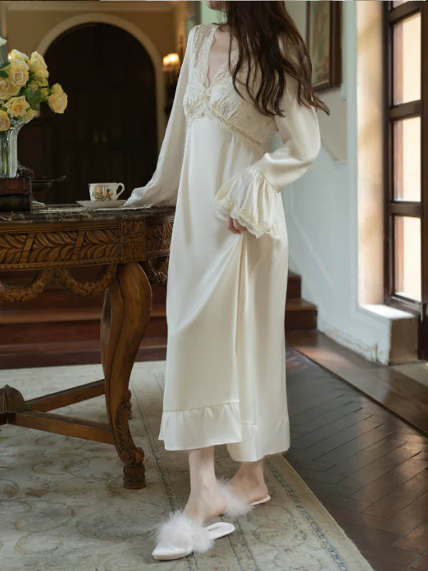 Creamy Lace Elegance nightgown