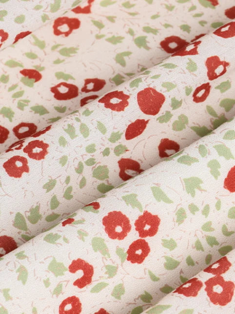 Spring Dream Floral Shirred Waist Dress