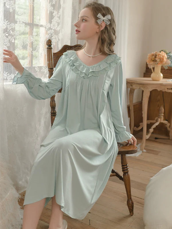 Enchanted Lace Mint Nightgown