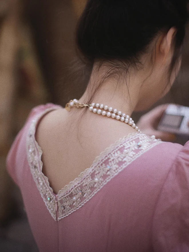 Victorian Rose Lace Corset Dress