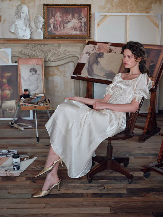 Ivory Muse Corset Dress