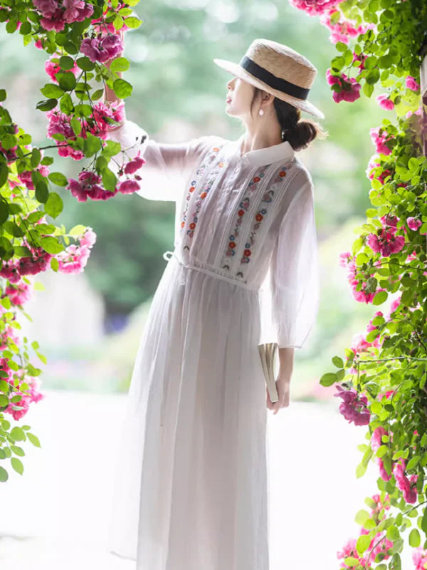 Blooming Garden Embroidered Dress