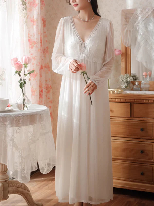 Enchanted Rose Lace Nightdress