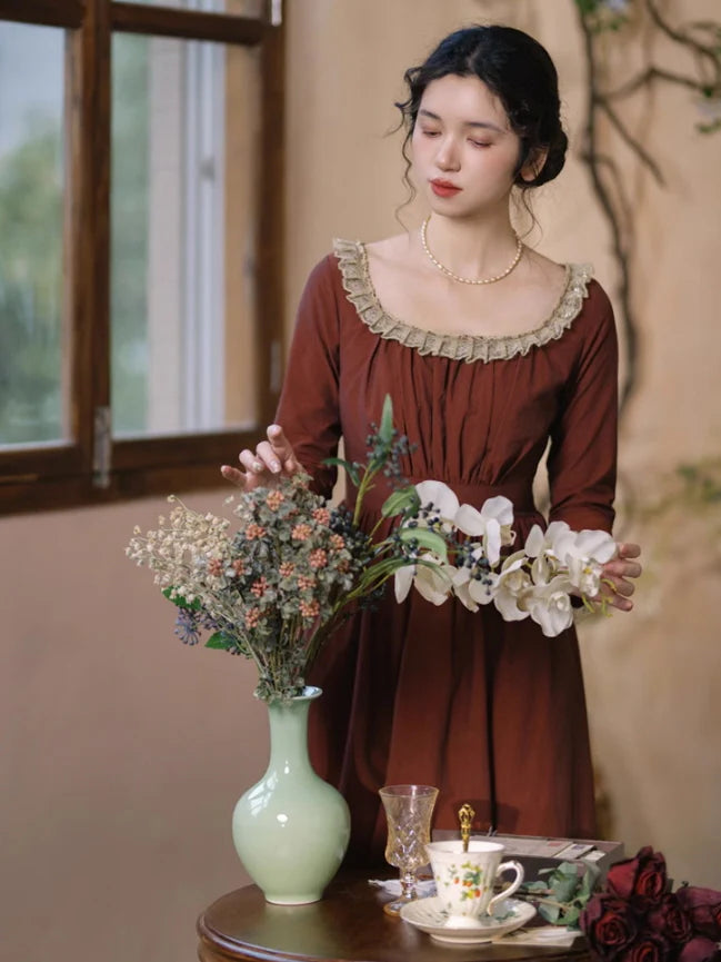 Vintage Rose Garden Nylon Dress