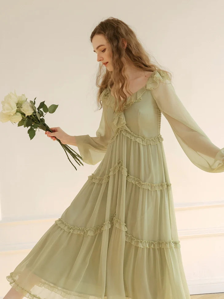 Aurora's Green Fairy Dress