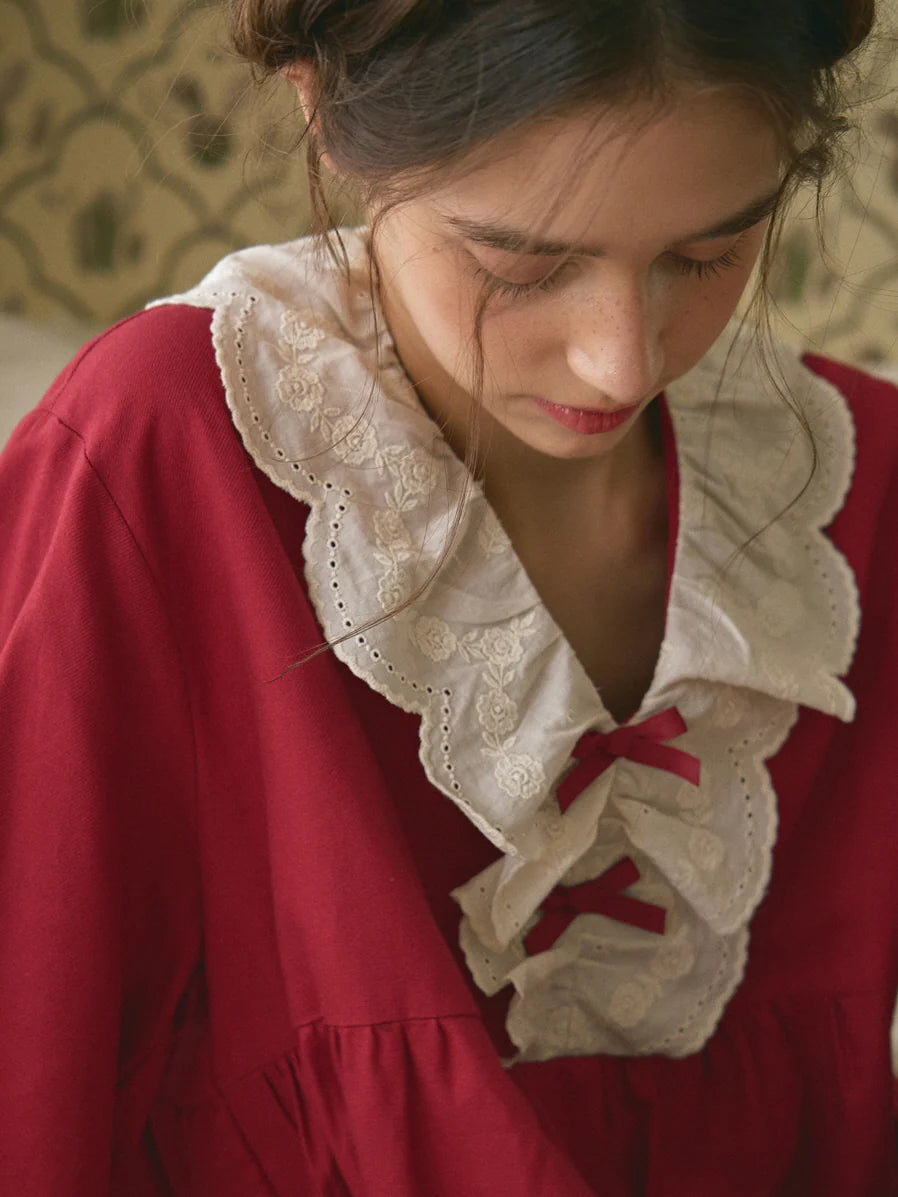 Vintage Rose Lace Pajama Set