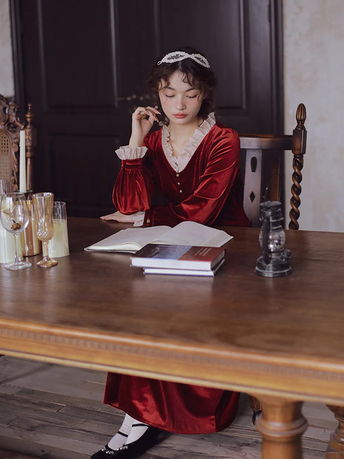 Scarlet Red Velvet Dream Dress