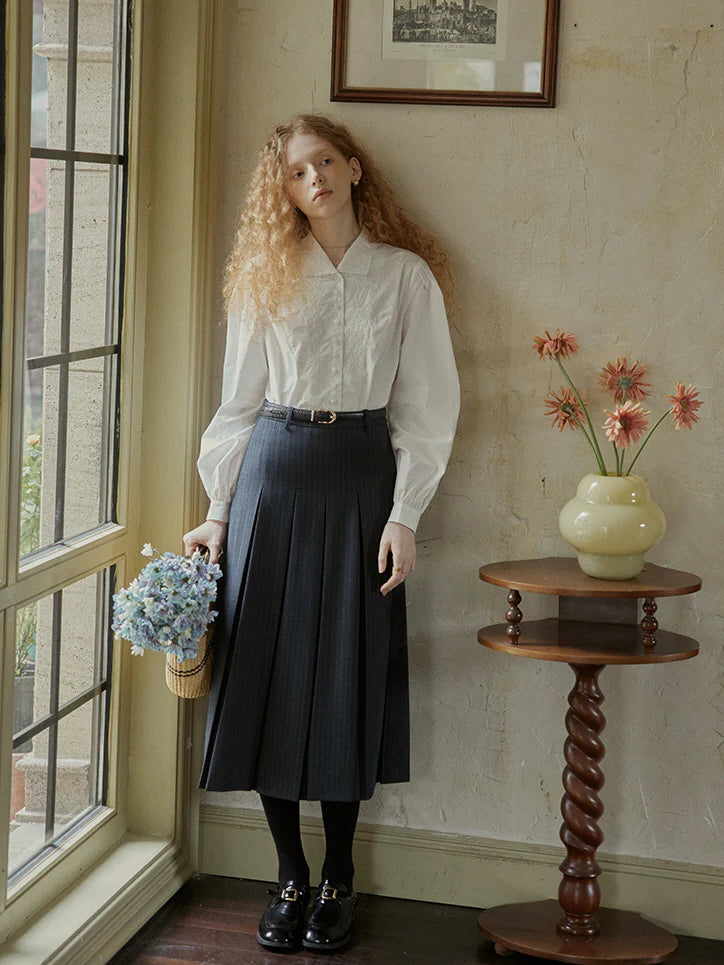 Embroidered Victorian Cotton Blouse