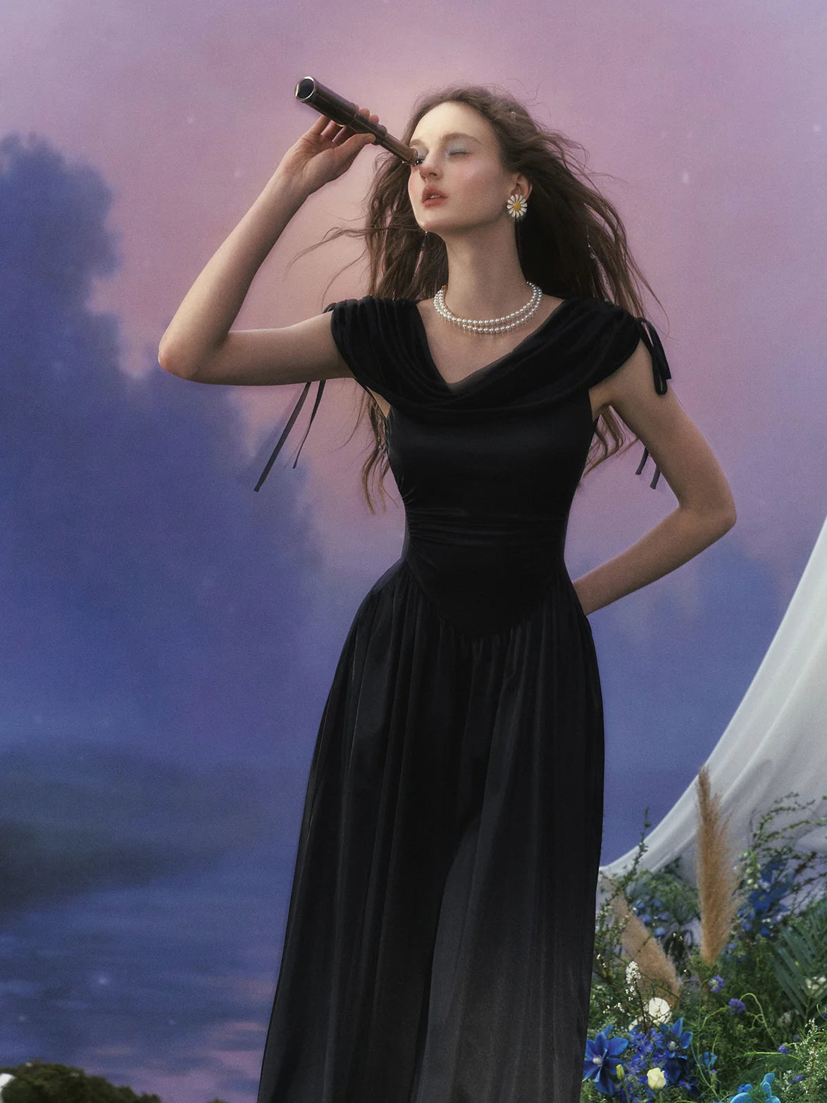 Princess Regal Draped Gown