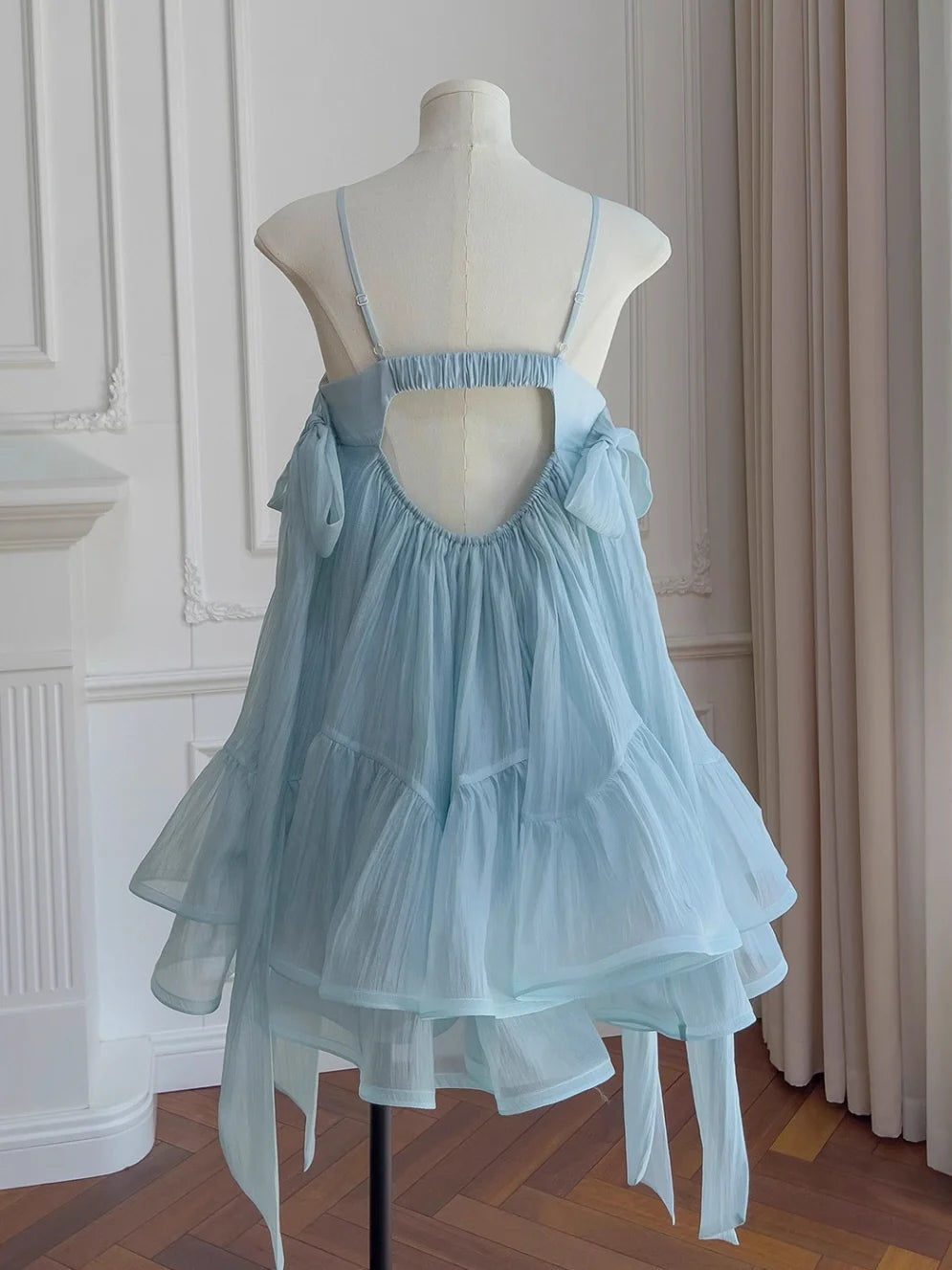 Blue Enchanted Jewel Layered Dress