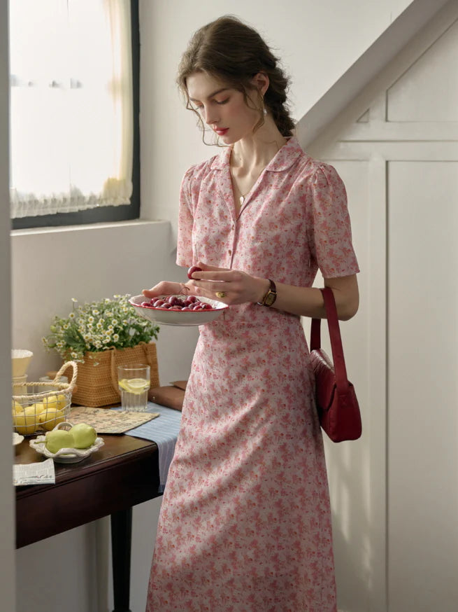 Blossom Collar Day Dress