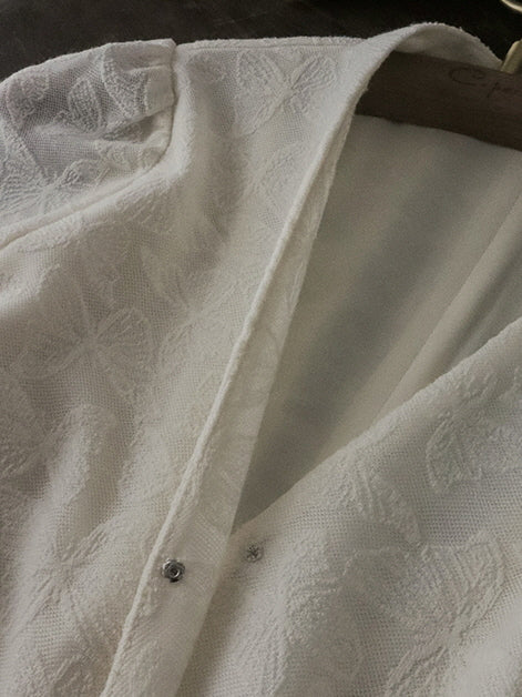 Whispering Petals Wrap Dress