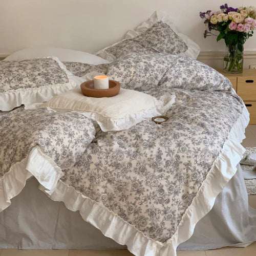 Autumn Blossom Cottagecore Bedding Set
