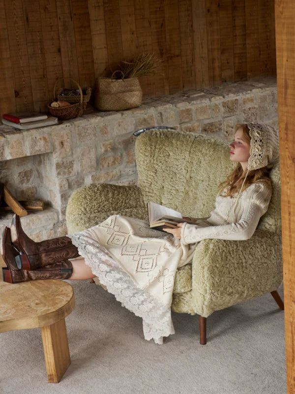 Enchanted Rose Vintage Knit Dress