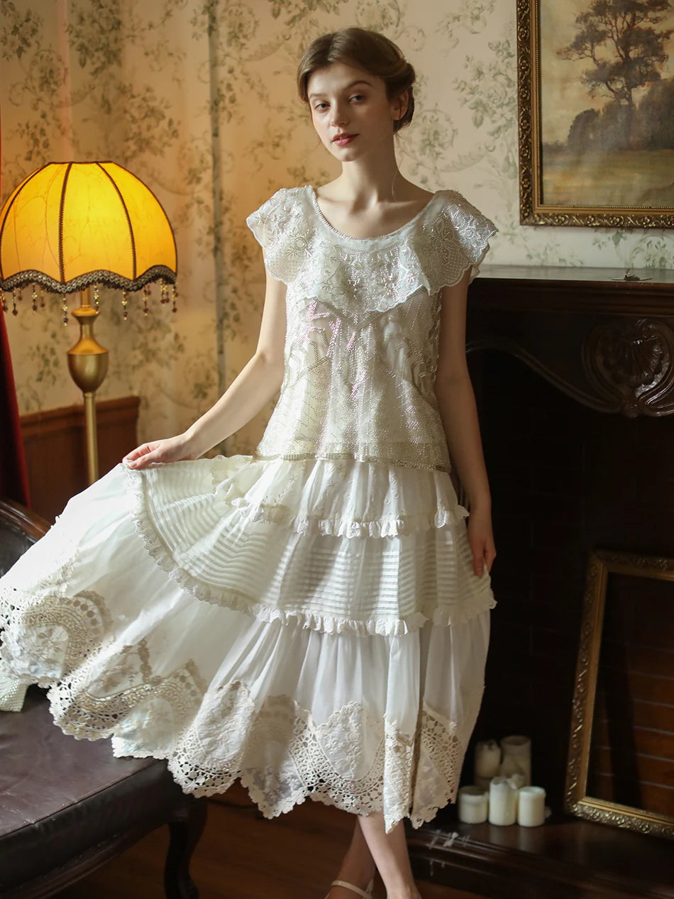 Emily's Vintage Beaded Elegance Top