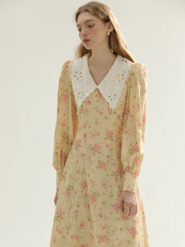 Yellow Spring Blossom Dress