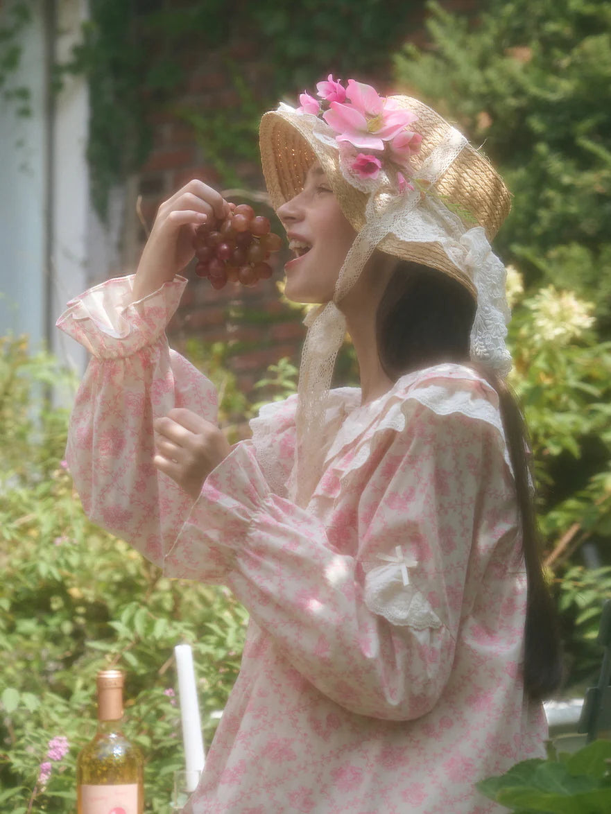 Vintage Rose Lace Nightgown