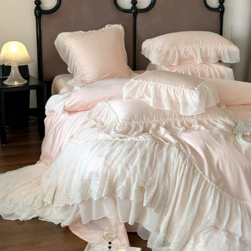 Romantic Parisian Lace Bedding Set