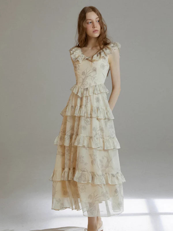 Sunlit Floral Whimsy Dress