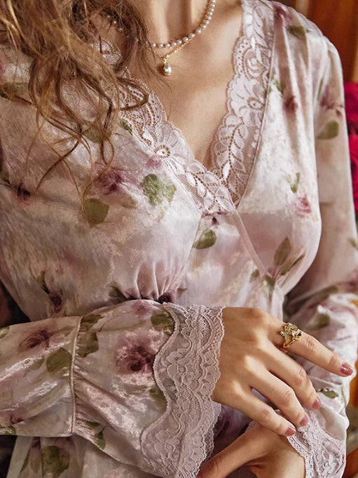 Velvet Rose Blossom Nightdress