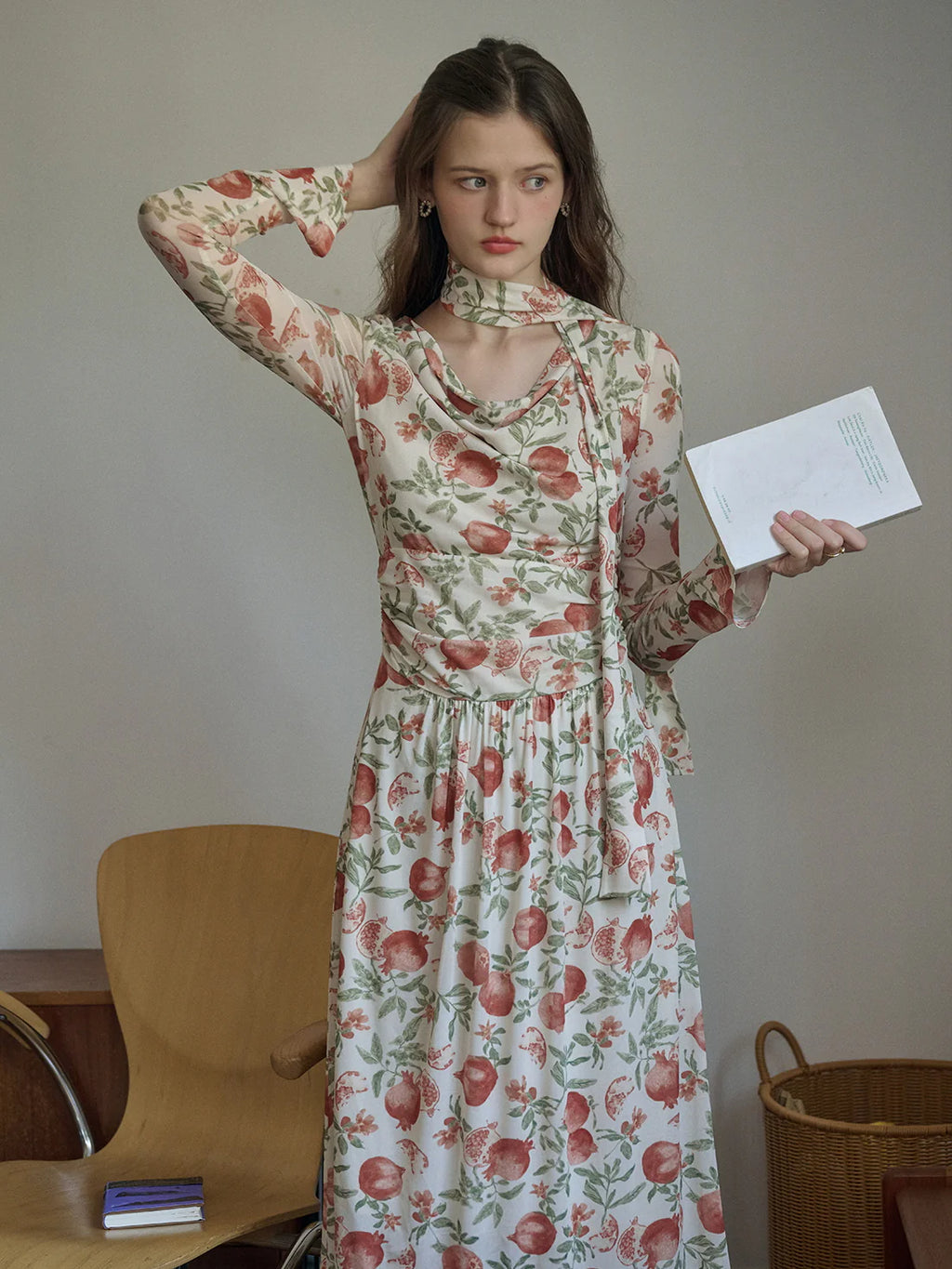 Enchanted Pomegranate Garden Dress