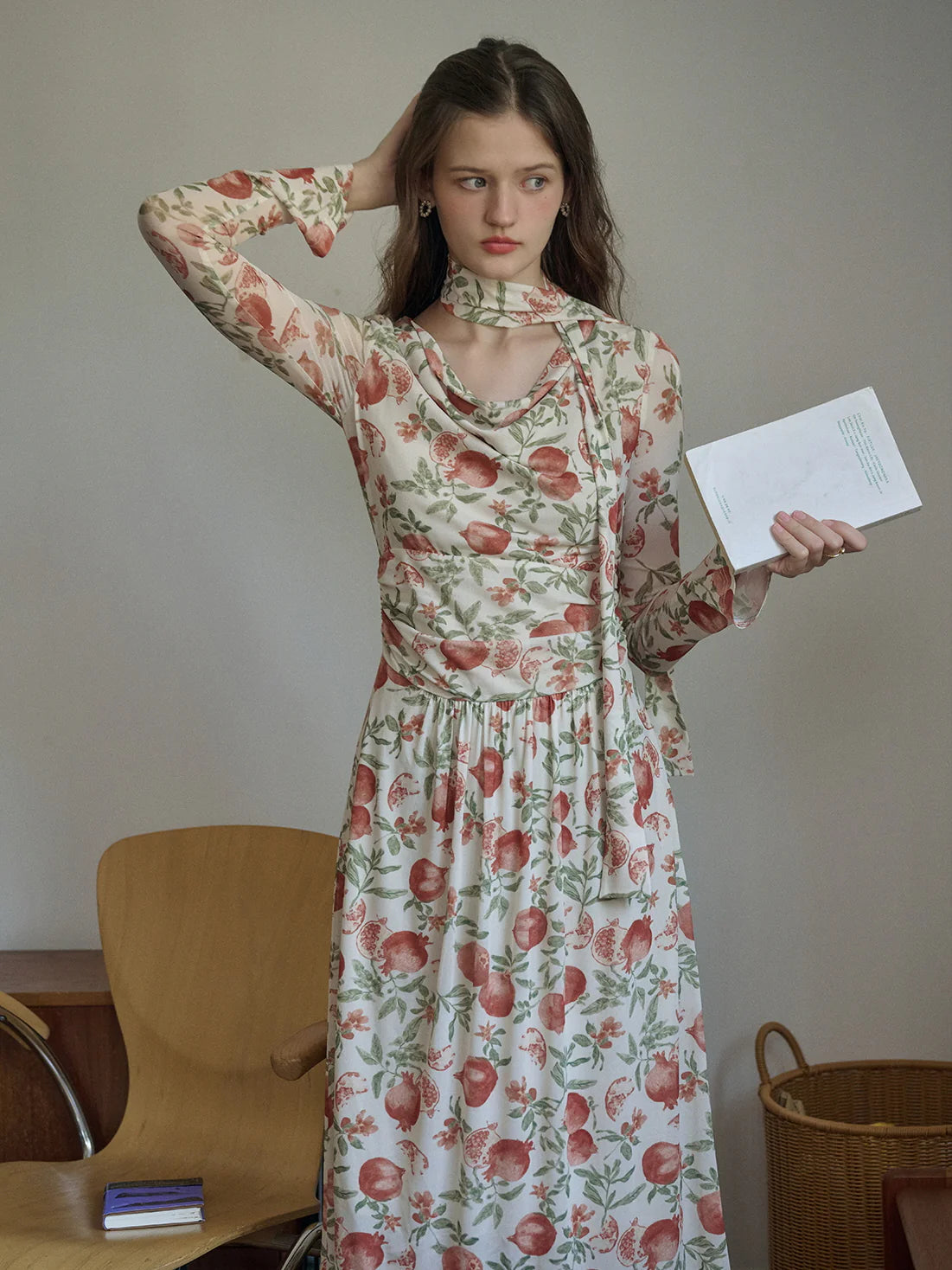 Enchanted Pomegranate Garden Dress