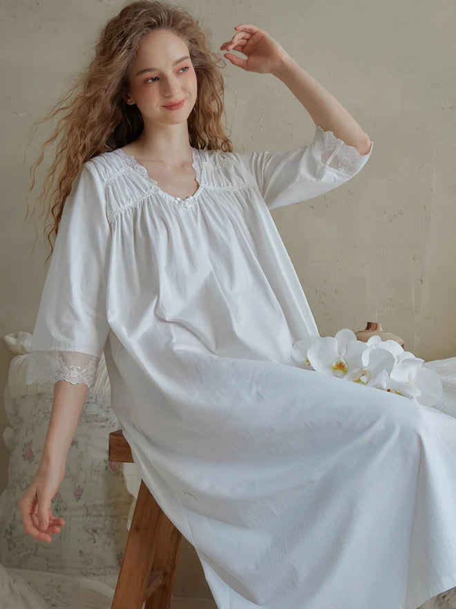 Serenade Lace-Trimmed Nightgown