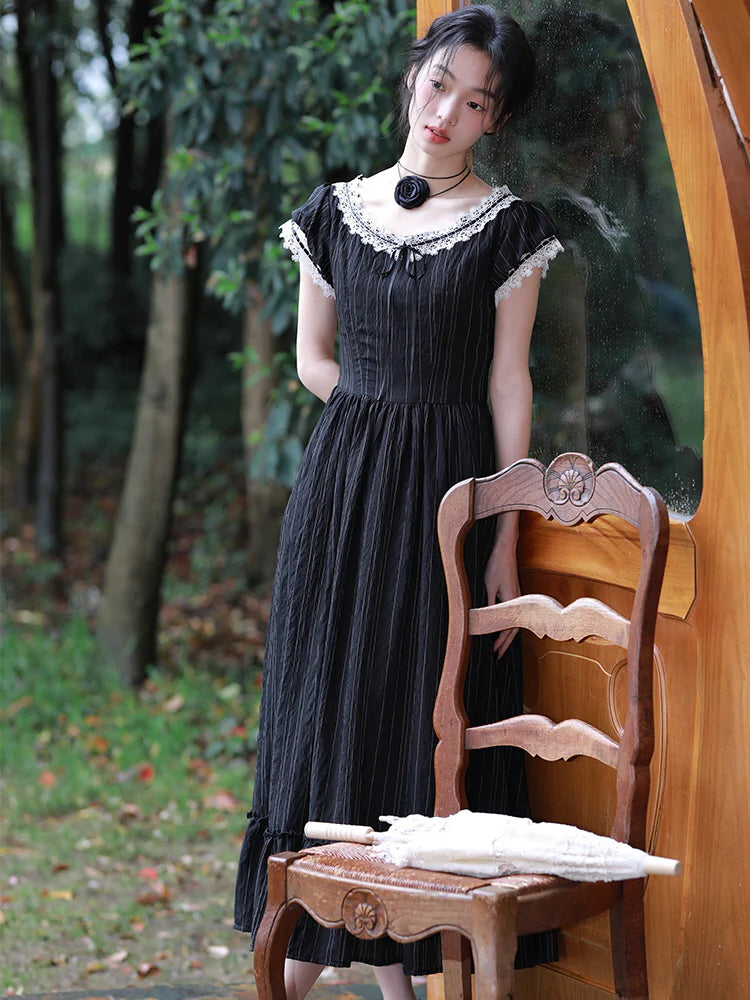 Victoria's Retro Black Elegance Dress