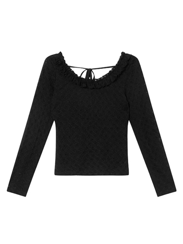 Romantic Ruffle Lace Blouse