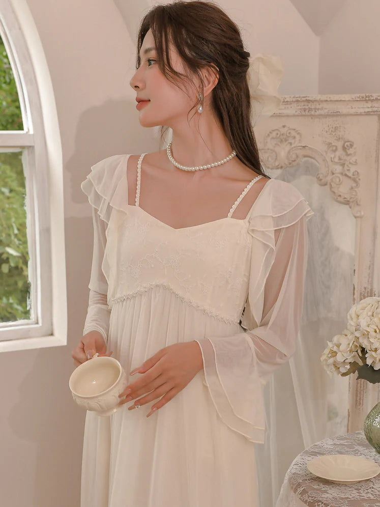Ethereal Elegance Romantic Nightgown