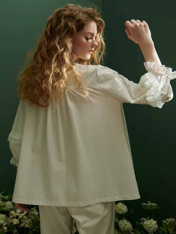 Pure White Elegance Pajama