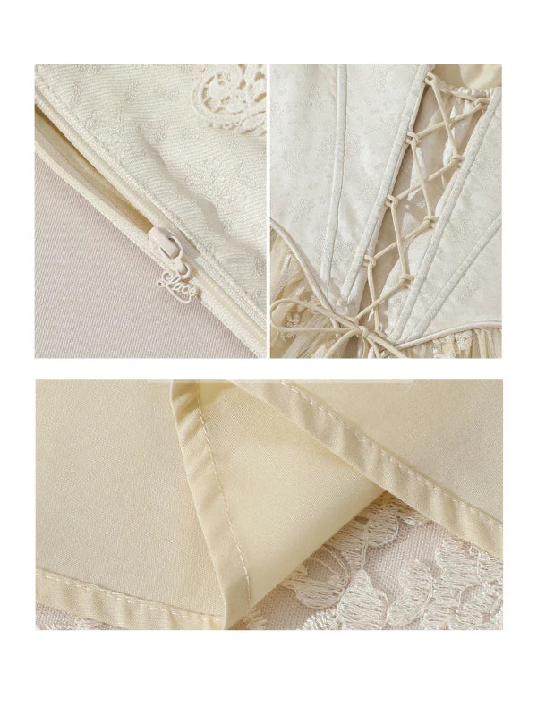 Royal Ivory Lace Ball Gown