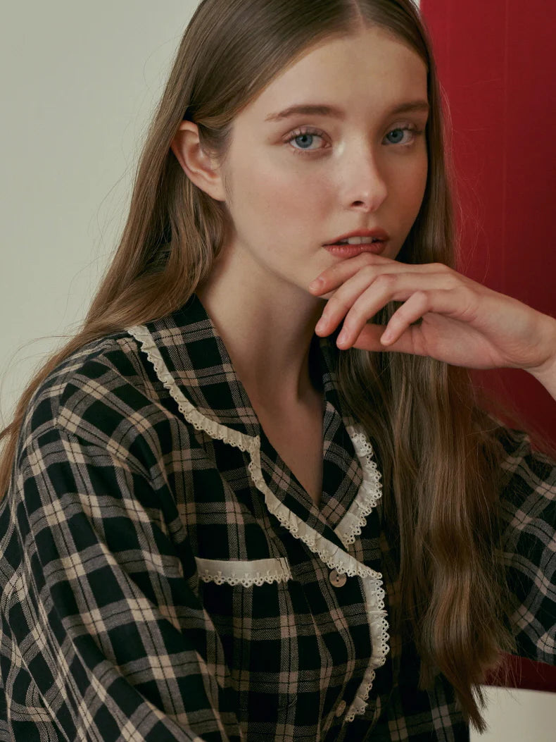 Midnight Library Ruffle Pajama Set