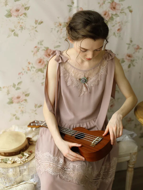 Serene Blossom Vintage Dress