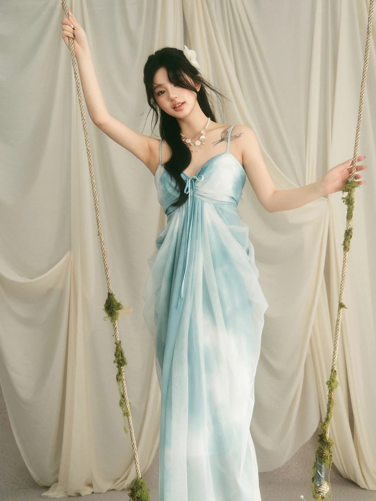 Celestial Cloud Fairycore Gown