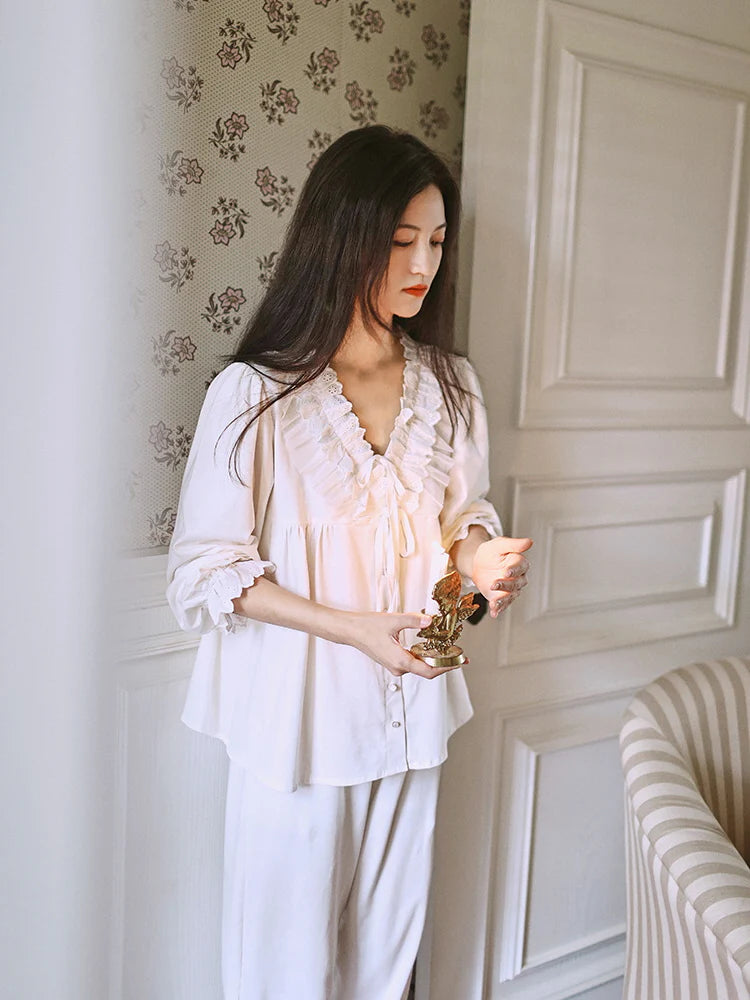 Vintage Dream Lace Pajama Set