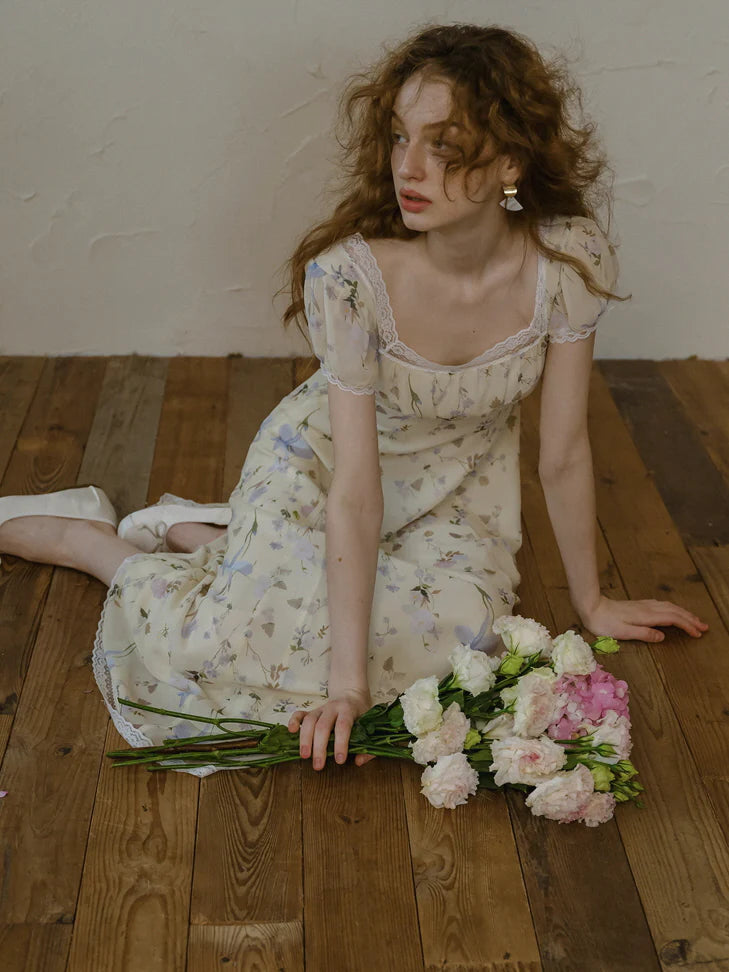 Lily's Ivory Blossom Summer Dress