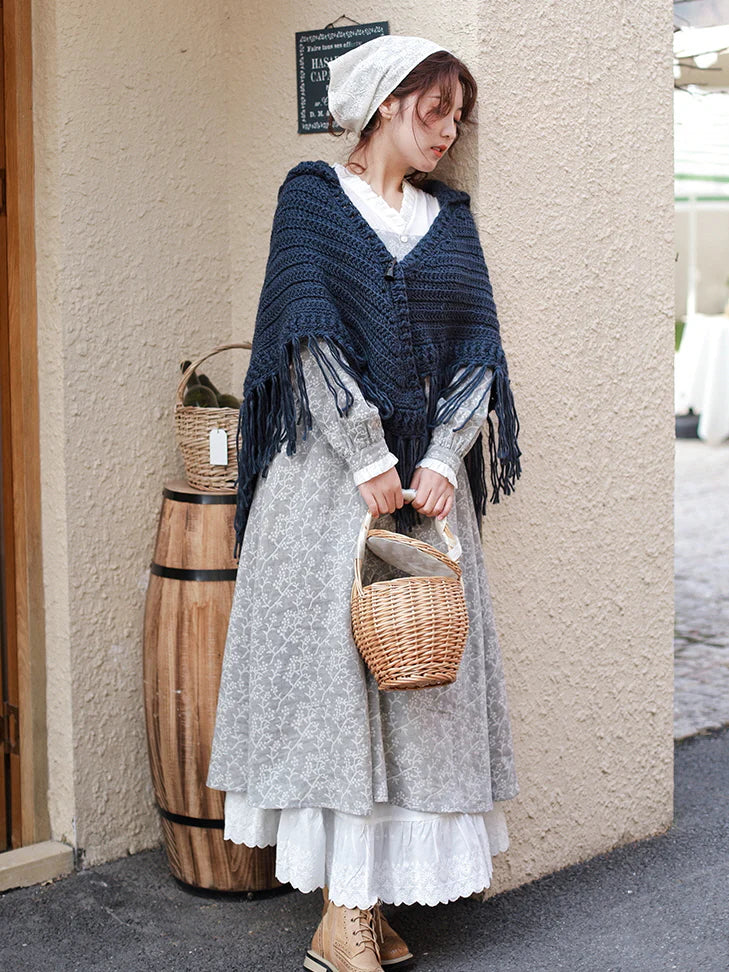 Retro Charm Cotton Lace Dress