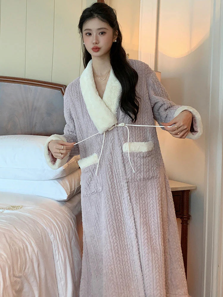 Cozy Velvet Winter Robe