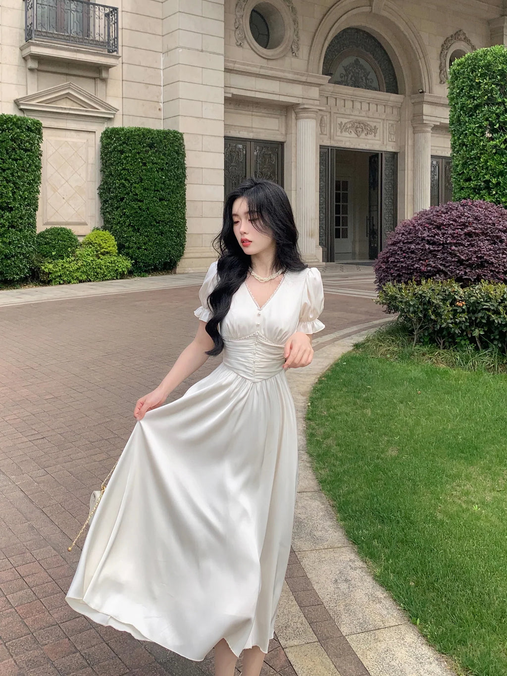 Elegance Enchanted Princess Satin Dress