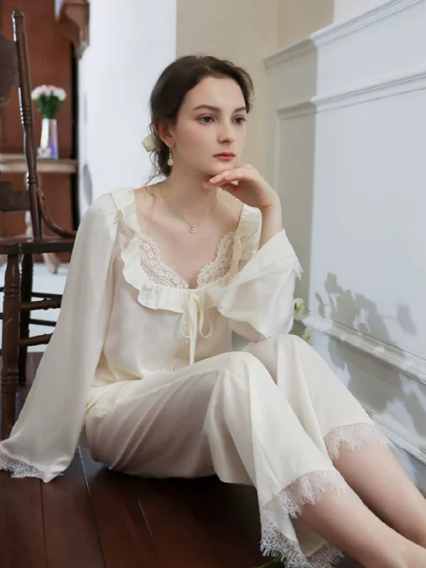 Elegant Rose Satin Dream Pajama