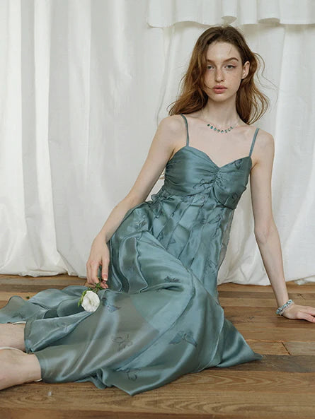 Butterfly Whisper Aqua Dress