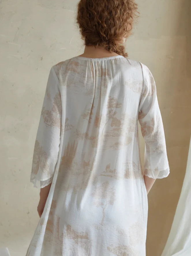Timeless Reverie Toile Nightgown