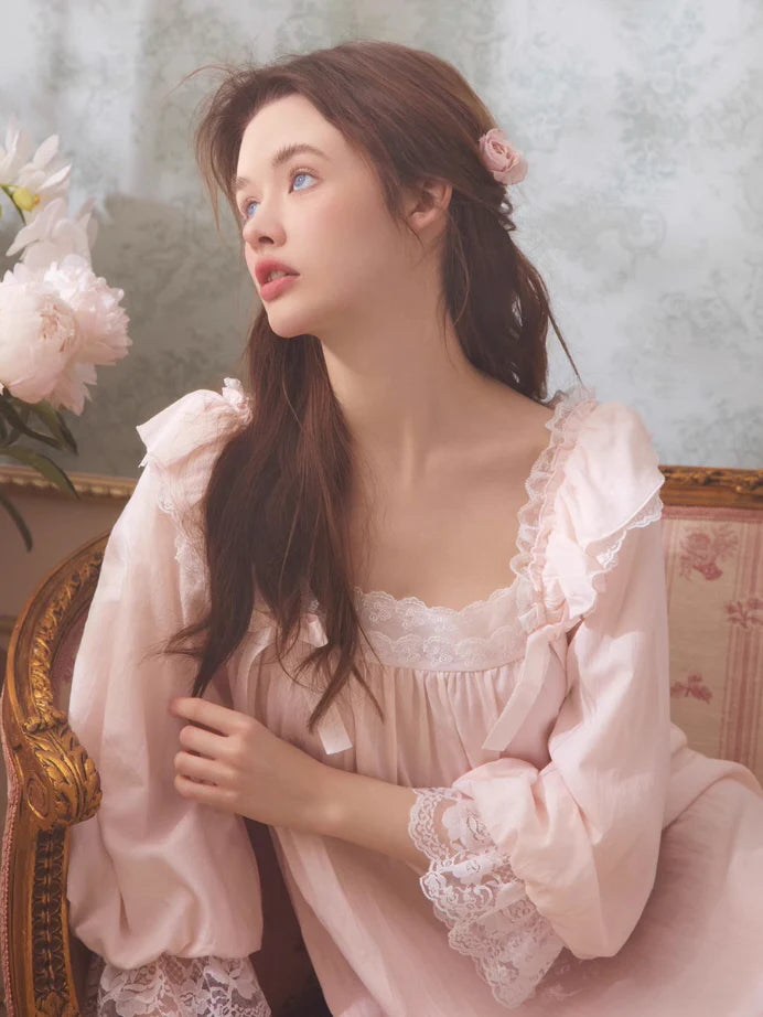 Rose Petal Cotton Nightgown