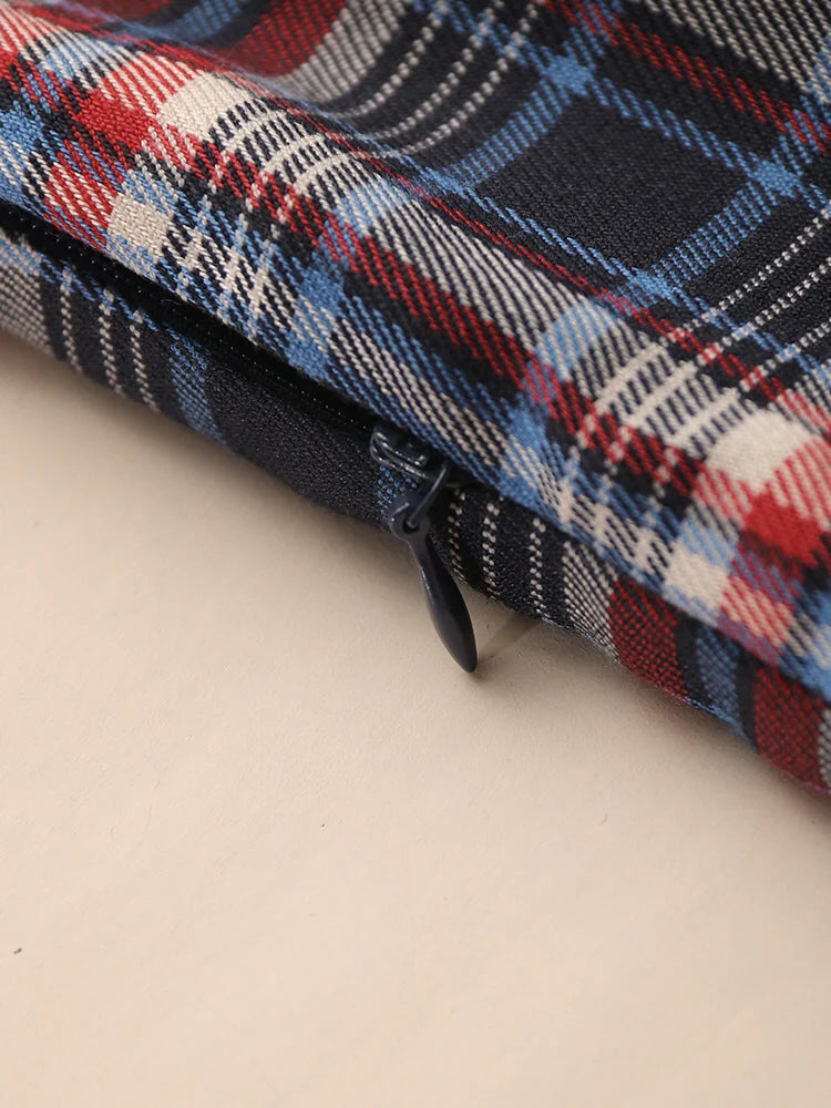 Plaid Dreams Sleeveless Pinafore Dress