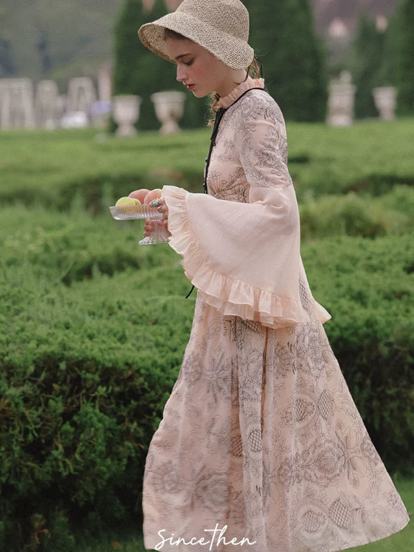 Vintage Pink Chiffon Elegance