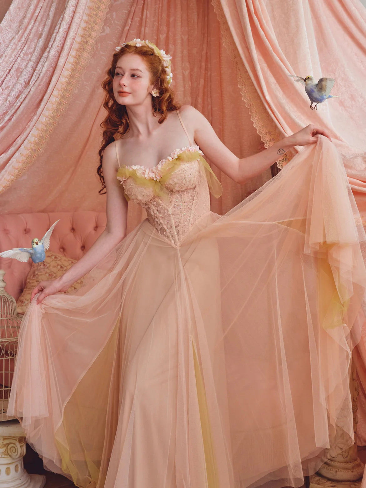 Blossom Reverie Princess Gown