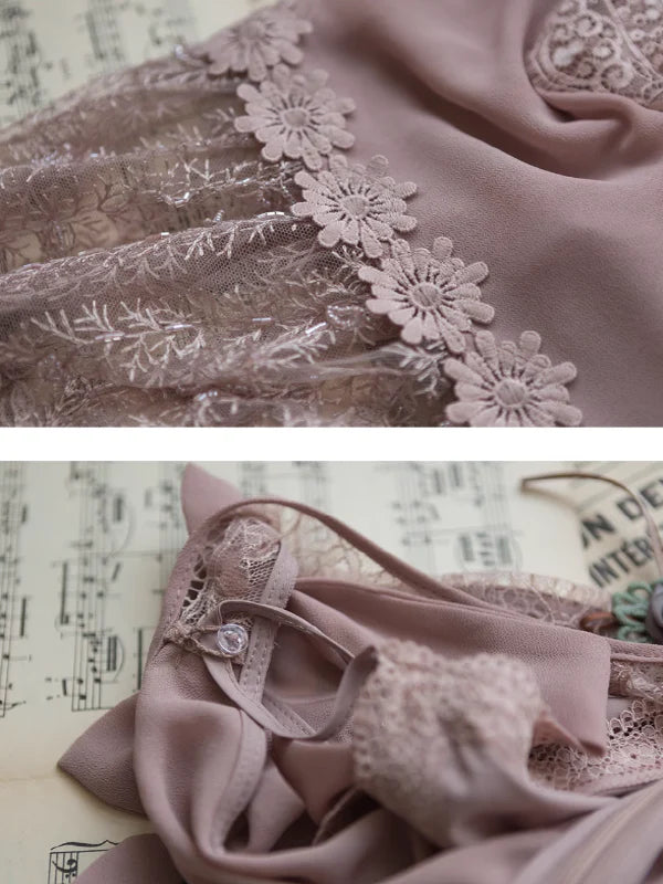 Serene Blossom Vintage Dress