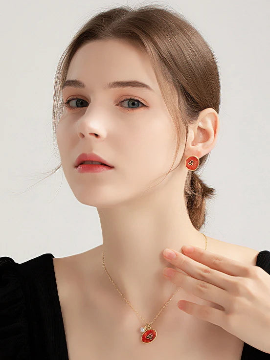 Elegant Poppy Blossom Earrings