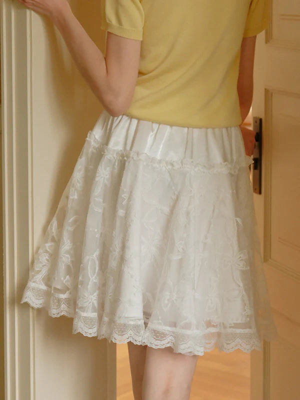 Ethereal Lace Ballet Skirt